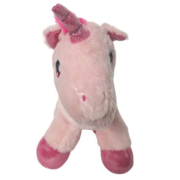 Dan Dee Pink Unicorn Plush Valentine Heart Arrow Stuffed Animal 2016 13" - Picture 6 of 10